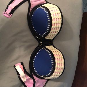 Strapless swim suit top